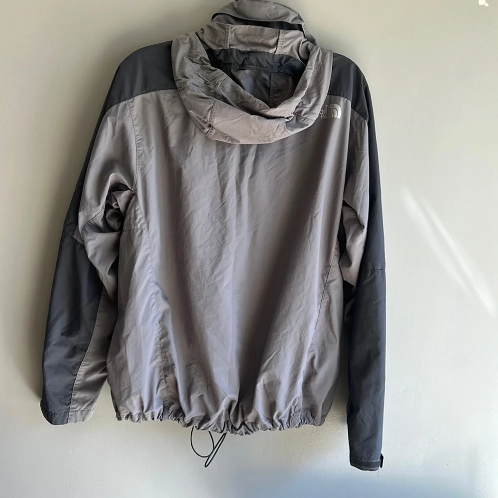 The North Face Grey and Dark Grey Windbreaker Jacket